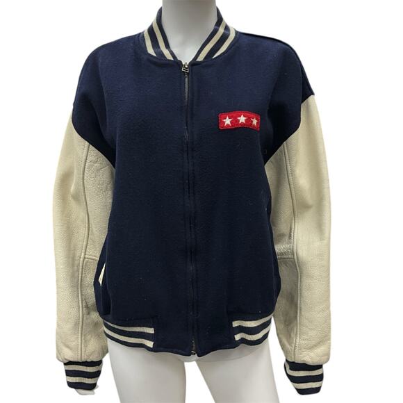 The Panda Group VTG Bomber Size Large US Navy Varsity Jacket - Picture 1 of 7